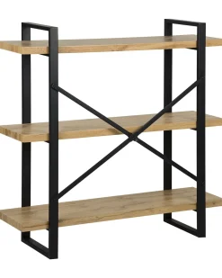 Säilytys<Beliani Kirjahylly 3 Hyllya Vaalea Puu Timber