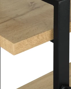 Säilytys<Beliani Kirjahylly 3 Hyllya Vaalea Puu Timber