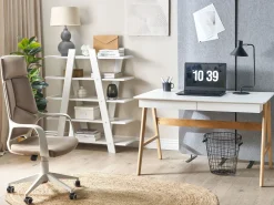 Clearance Beliani Kirjahylly 5 Hyllya Valkoinen Escalante