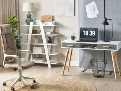 Clearance Beliani Kirjahylly 5 Hyllya Valkoinen Escalante