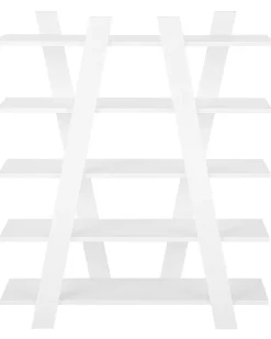 Clearance Beliani Kirjahylly 5 Hyllya Valkoinen Escalante