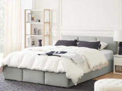 Säilytys<Beliani Kirjahylly 4 Lasihyllya Valkoinen/Vaalea Puu Jenks