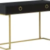 Hot Beliani Konsolipoyta 2 Laatikkoa Musta/Kulta Westport
