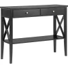 Fashion Beliani Konsolipoyta 2 Laatikkoa Musta Avenue