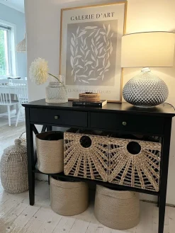 Fashion Beliani Konsolipoyta 2 Laatikkoa Musta Avenue