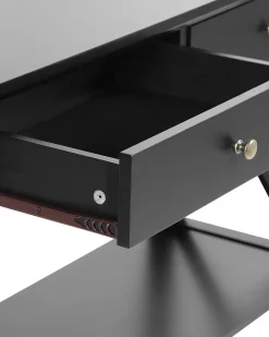 Fashion Beliani Konsolipoyta 2 Laatikkoa Musta Avenue