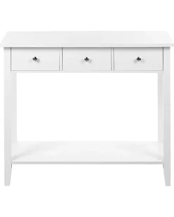Pöydät<Beliani Konsolipoyta 3 Laatikkoa Valkoinen Galva