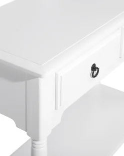 Discount Beliani Konsolipoyta 2 Laatikkoa Valkoinen Lowell