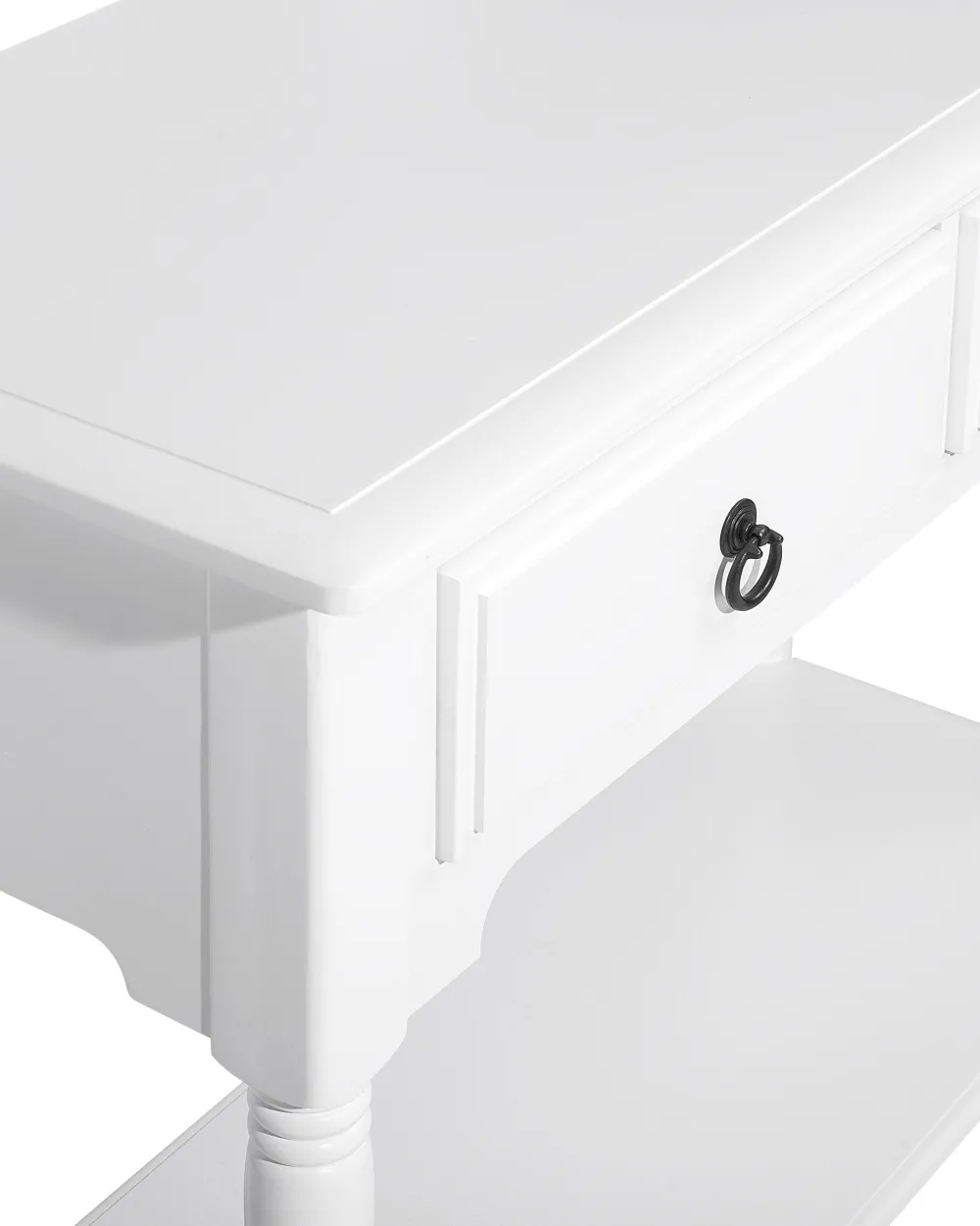 Discount Beliani Konsolipoyta 2 Laatikkoa Valkoinen Lowell