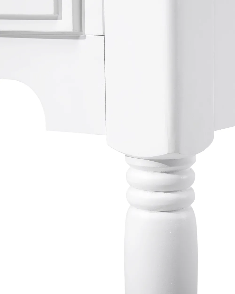 Discount Beliani Konsolipoyta 2 Laatikkoa Valkoinen Lowell