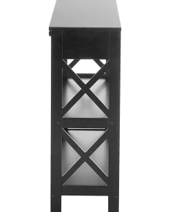 Store Beliani Konsolipoyta Laatikko Musta Montgomery