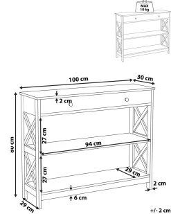 Cheap Beliani Konsolipoyta Laatikko Valkoinen Montgomery