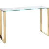 Fashion Beliani Konsolipoyta Lasitasolla Ruostumaton Teras Kulta Tilon