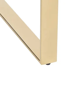 Fashion Beliani Konsolipoyta Lasitasolla Ruostumaton Teras Kulta Tilon