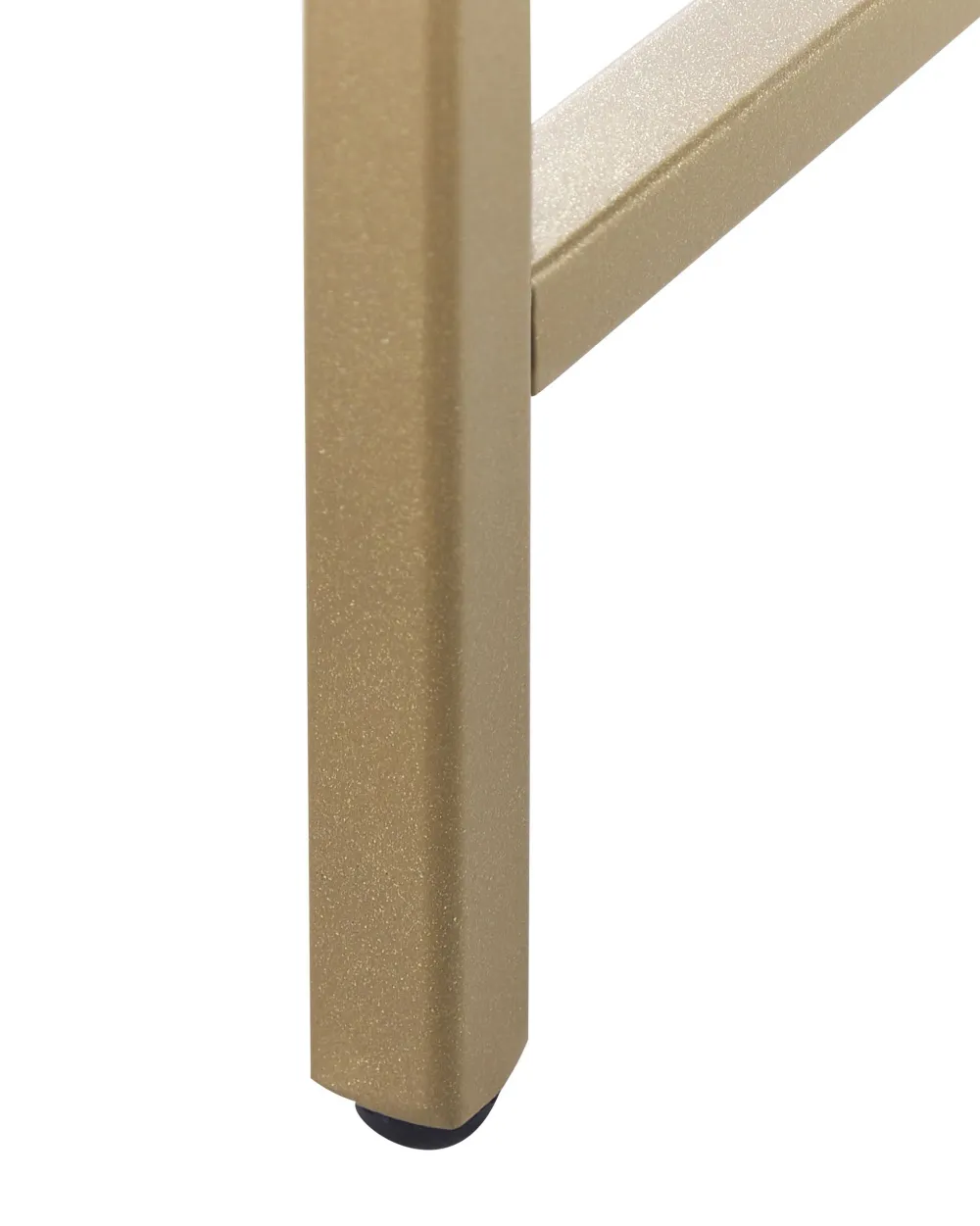 Pöydät<Beliani Konsolipoyta Lasitasolla Rauta Kulta Aline