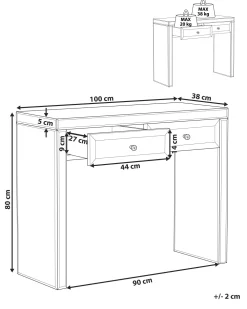 Online Beliani Konsolipoyta Peililasi 2 Laatikkoa Hopea Tilly