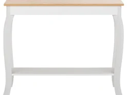 Pöydät<Beliani Konsolipoyta Vaalea Puu/Valkoinen Hartford