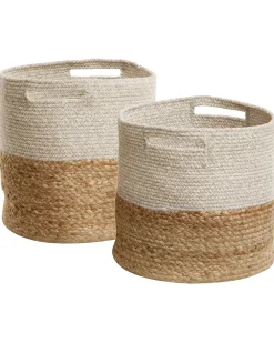 New Beliani Kori Hiekanruskea/Vaaleanharmaa 2 Kpl Naulla