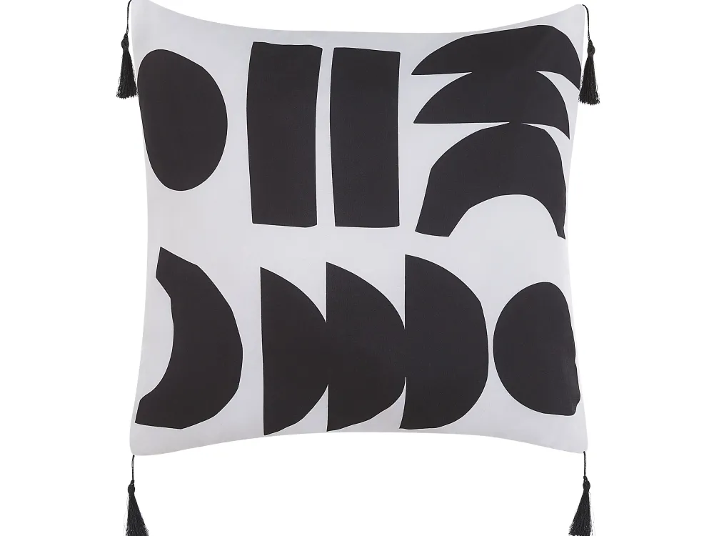 Shop Beliani Koristetyyny 2 Kpl 45 X 45 Cm Mustavalkoinen Liriope