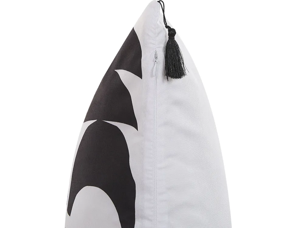 Shop Beliani Koristetyyny 2 Kpl 45 X 45 Cm Mustavalkoinen Liriope