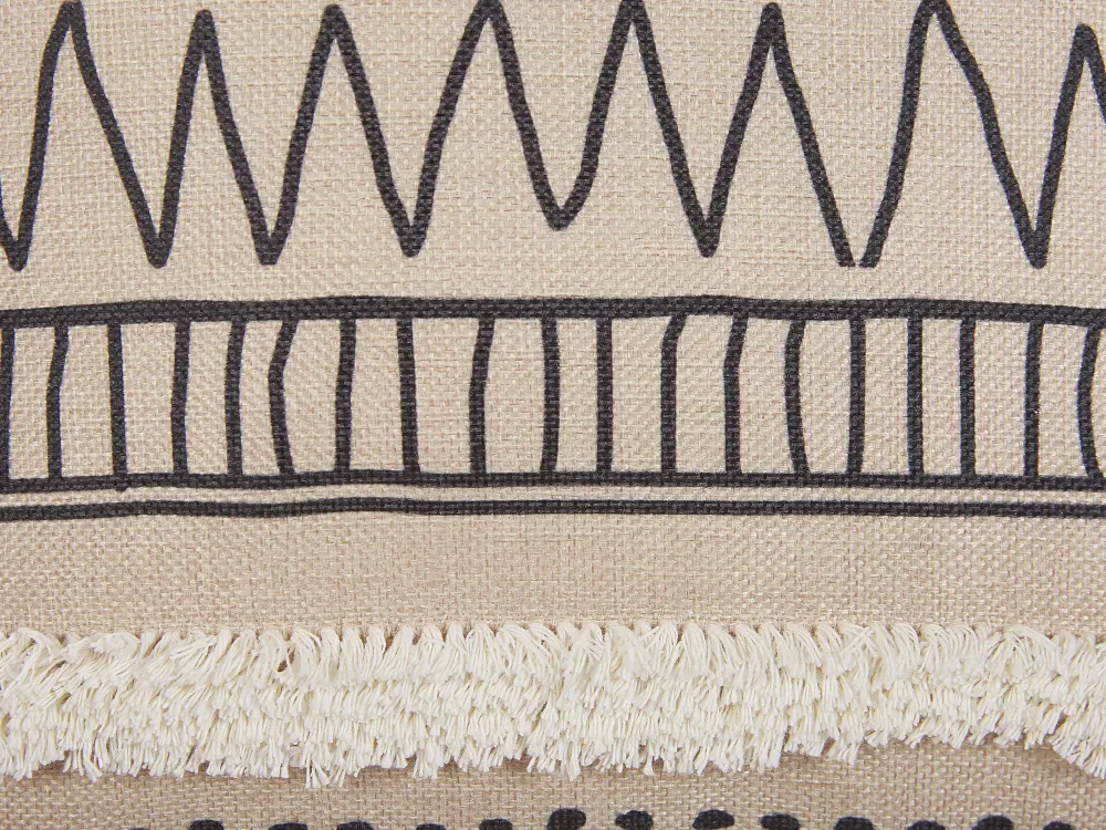 Tekstiilit<Beliani Koristetyyny 2 Kpl 45 X 45 Cm Mustabeige Heuchera