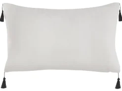 Tekstiilit<Beliani Koristetyyny 2 Kpl 30 X 50 Cm Mustavalkoinen Schefflera