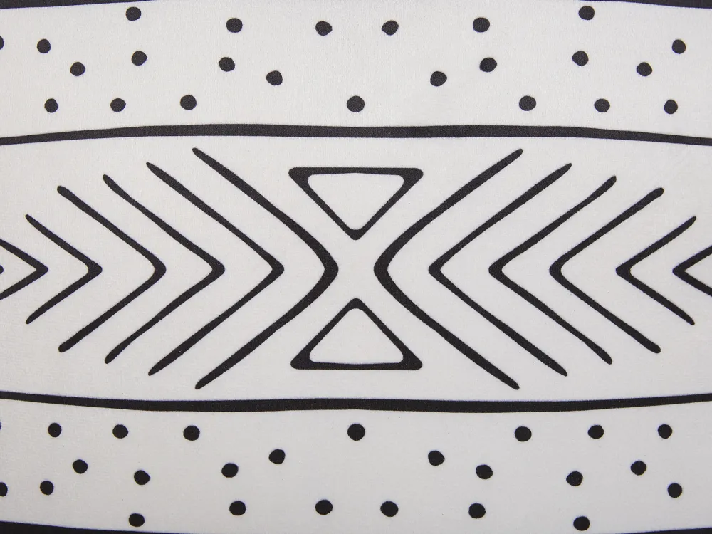 Tekstiilit<Beliani Koristetyyny 2 Kpl 30 X 50 Cm Mustavalkoinen Schefflera