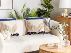 Tekstiilit<Beliani Koristetyyny 45 X 45 Cm Beige Sofca