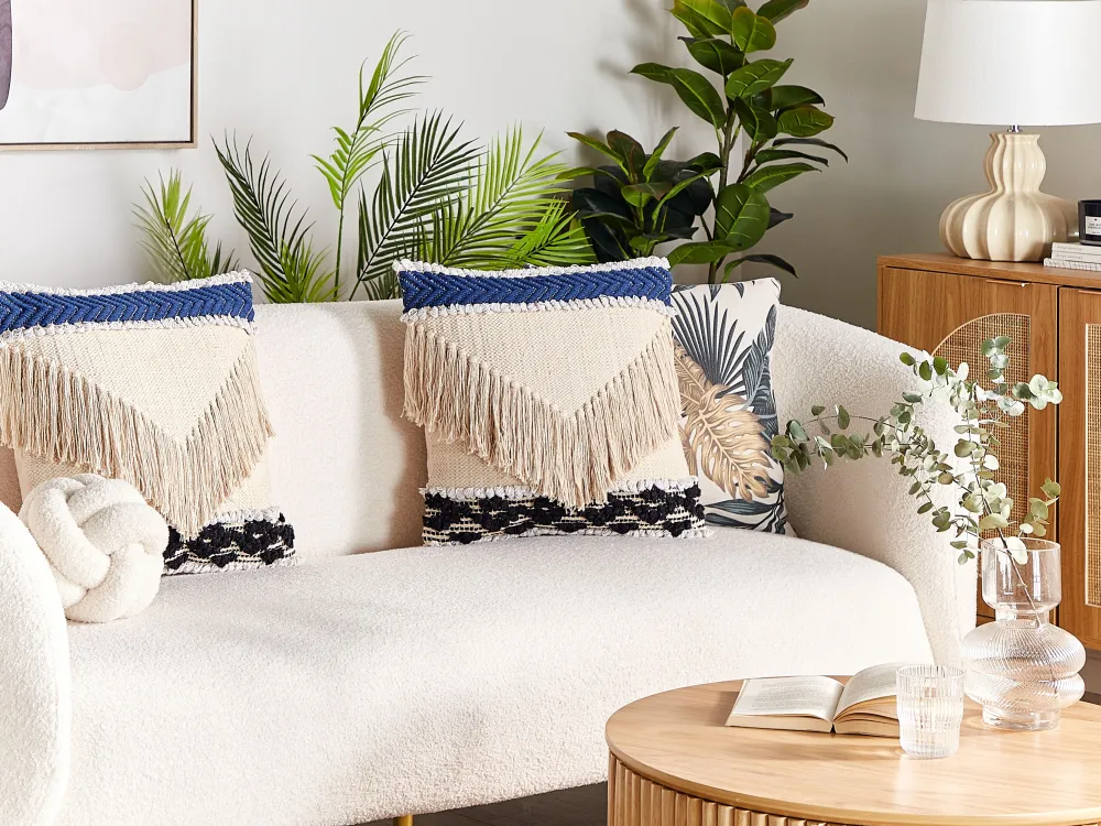 Tekstiilit<Beliani Koristetyyny 45 X 45 Cm Beige Sofca