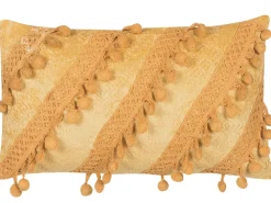 Best Beliani Koristetyyny 30 X 50 Cm Keltainen Ayroor