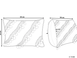Best Beliani Koristetyyny 30 X 50 Cm Keltainen Ayroor