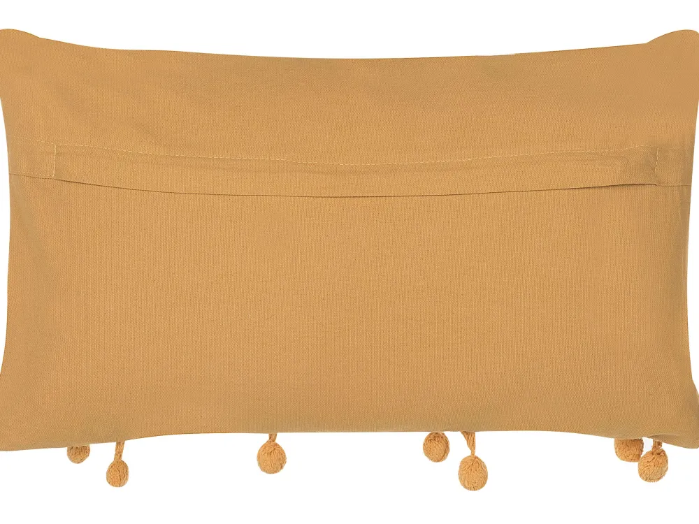Best Beliani Koristetyyny 30 X 50 Cm Keltainen Ayroor