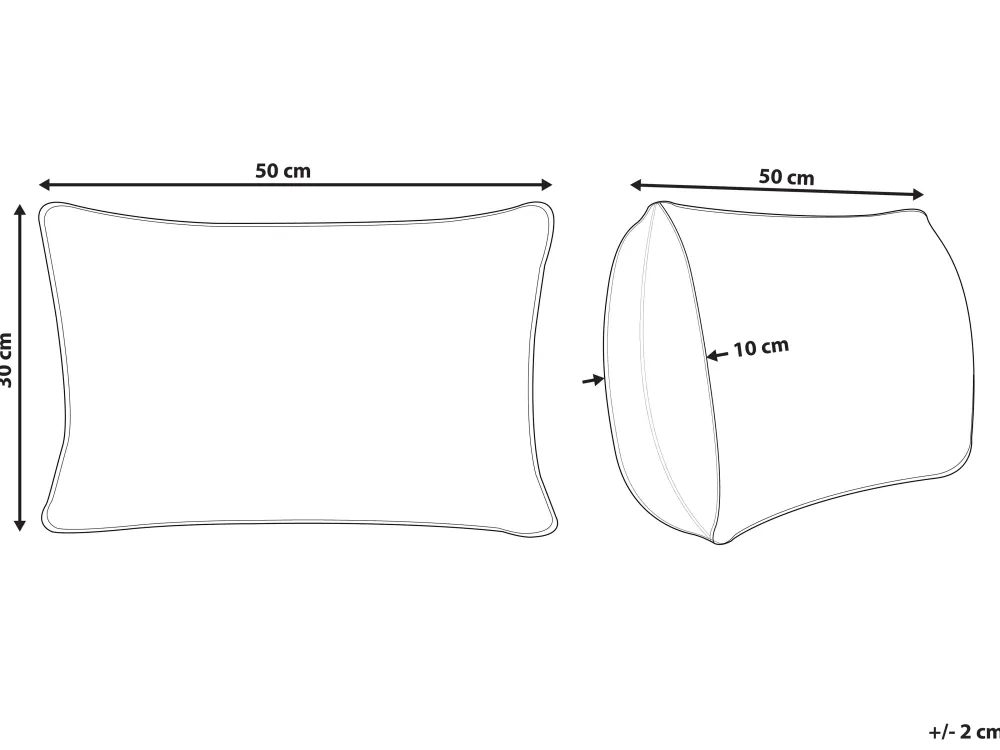Outlet Beliani Koristetyyny 30 X 50 Cm Monivarinen Betula