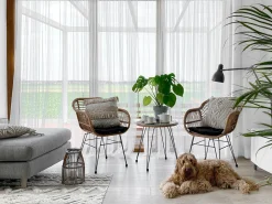 Discount Beliani Koristetyyny Beige Kirjailtu 45 X 45 Cm Villur