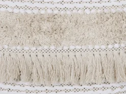 Discount Beliani Koristetyyny Beige Kirjailtu 45 X 45 Cm Villur