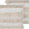 Tekstiilit<Beliani Koristetyyny Beige Kirjailtu 45 X 45 Cm 2 Kpl Villur