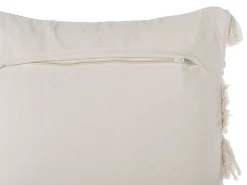 Tekstiilit<Beliani Koristetyyny Beige Kirjailtu 45 X 45 Cm 2 Kpl Villur