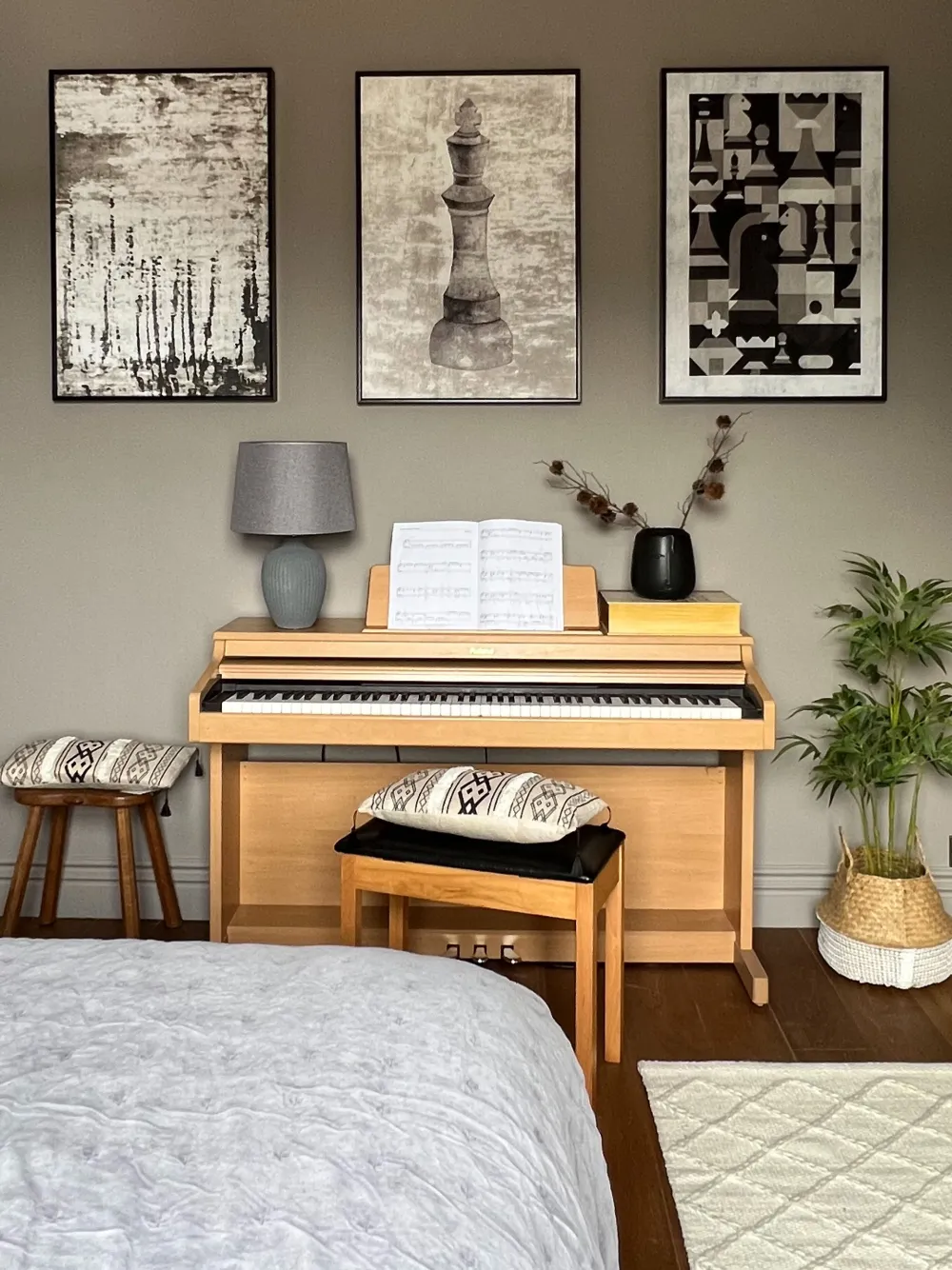 Store Beliani Koristetyyny Beige/Musta 30 X 50 Cm 2 Kpl Pulmonaria