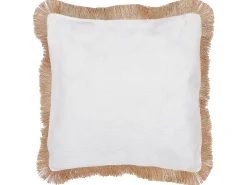 Tekstiilit<Beliani Koristetyyny Beige/Valkoinen 45 X 45 Cm 2 Kpl Geranium