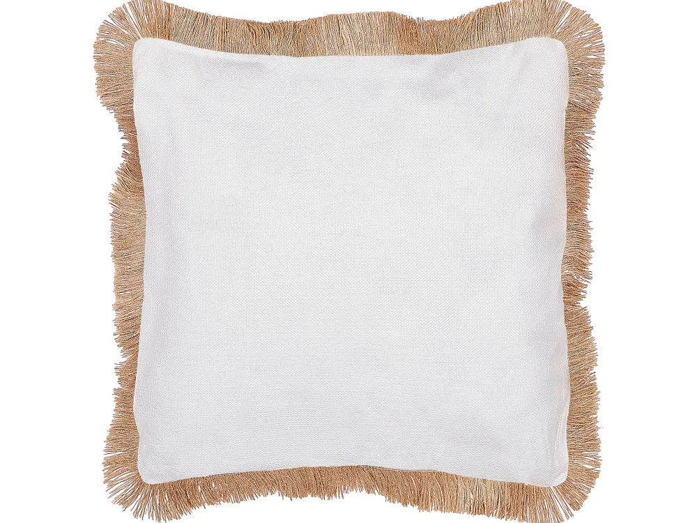 Tekstiilit<Beliani Koristetyyny Beige/Valkoinen 45 X 45 Cm 2 Kpl Geranium