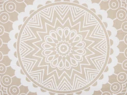 Tekstiilit<Beliani Koristetyyny Beige/Valkoinen 45 X 45 Cm 2 Kpl Geranium