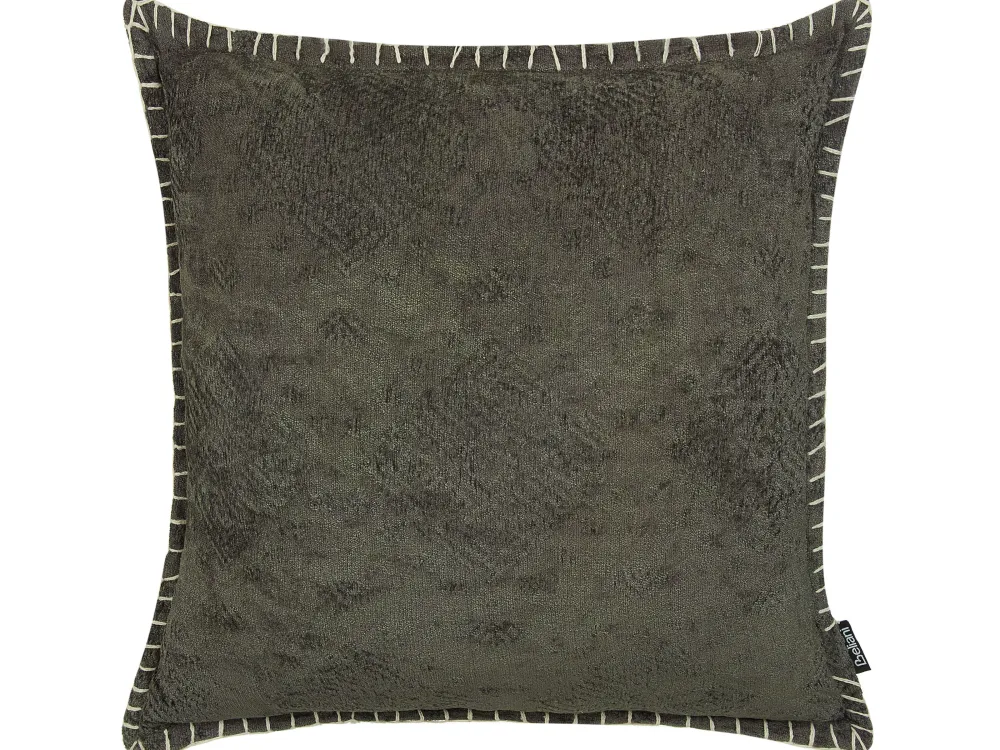 New Beliani Koristetyyny Harmaa Kohokuvioitu 45 X 45 Cm 2 Kpl Melur