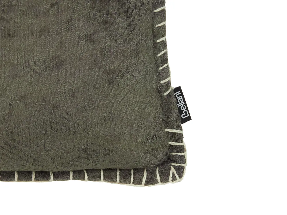 New Beliani Koristetyyny Harmaa Kohokuvioitu 45 X 45 Cm 2 Kpl Melur