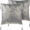 Tekstiilit<Beliani Koristetyyny Hopea 45 X 45 Cm 2 Kpl Camellia