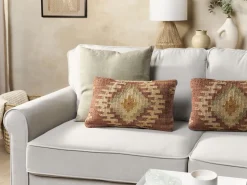 Sale Beliani Koristetyyny Juutti Monivarinen 30 X 50 Cm Beel