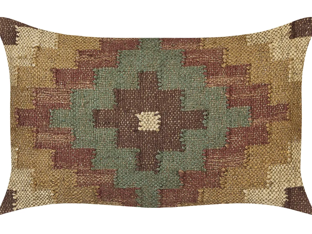 Fashion Beliani Koristetyyny Juutti Monivarinen 30 X 50 Cm Maguri