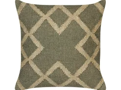 Cheap Beliani Koristetyyny Juutti Vihrea/Beige 45 X 45 Cm Gopi