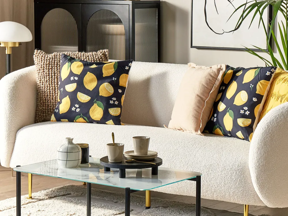 Lastenhuone<Beliani Koristetyyny Kangas Monivarinen 45 X 45 Cm 2 Kpl Orchid