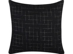 Fashion Beliani Koristetyyny Kangas Musta 45 X 45 Cm 2 Kpl Bellflower