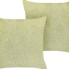 Tekstiilit<Beliani Koristetyyny Kangas Vaaleanvihrea 45 X 45 Cm 2 Kpl Pilea